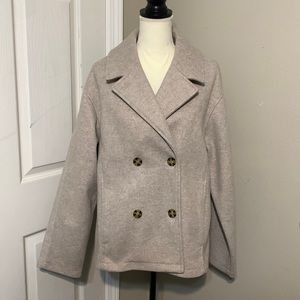 Avec Les Filles Crème Peacoat Size L